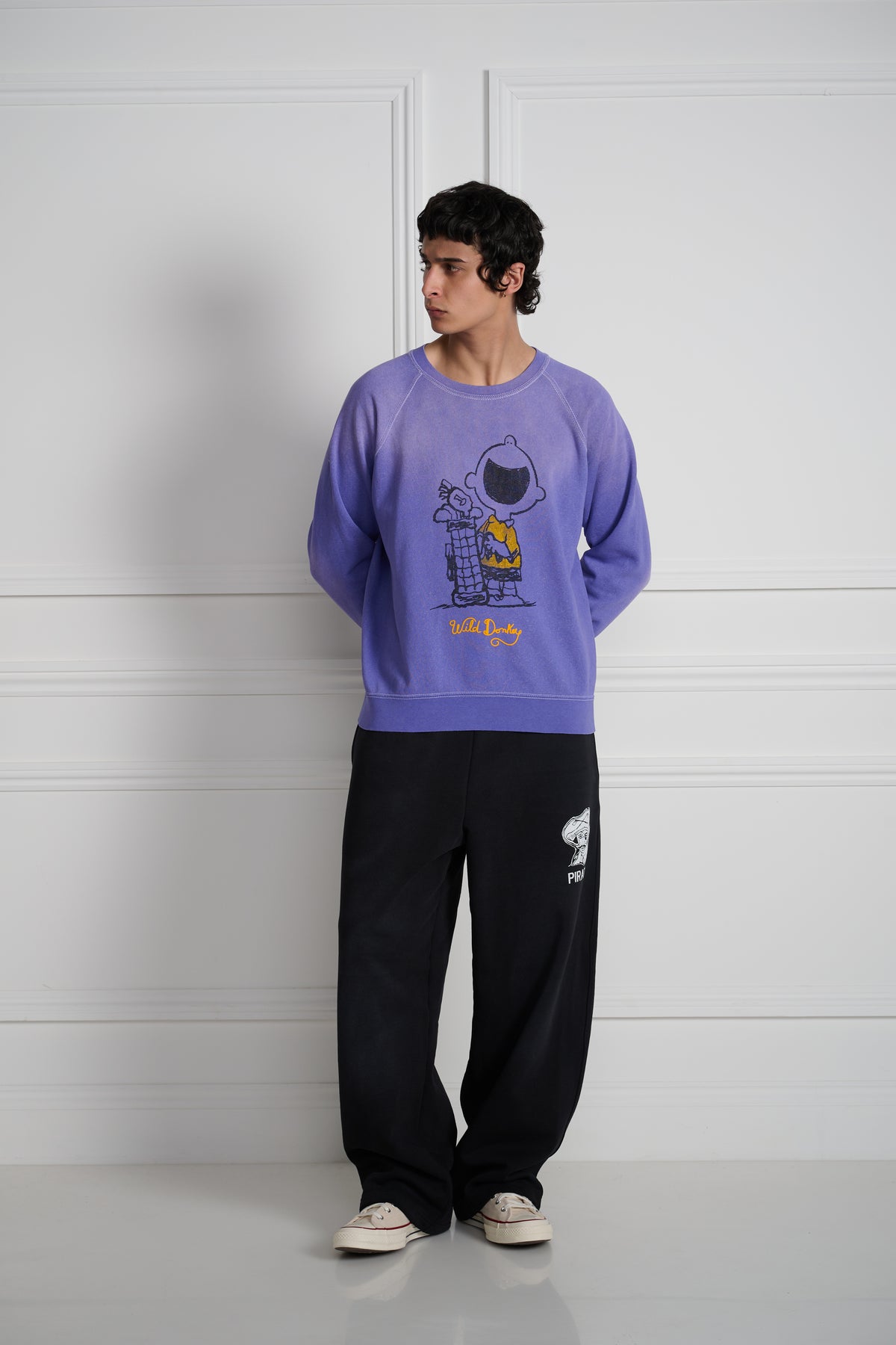 Laugh Raglan Sleeves Crewneck