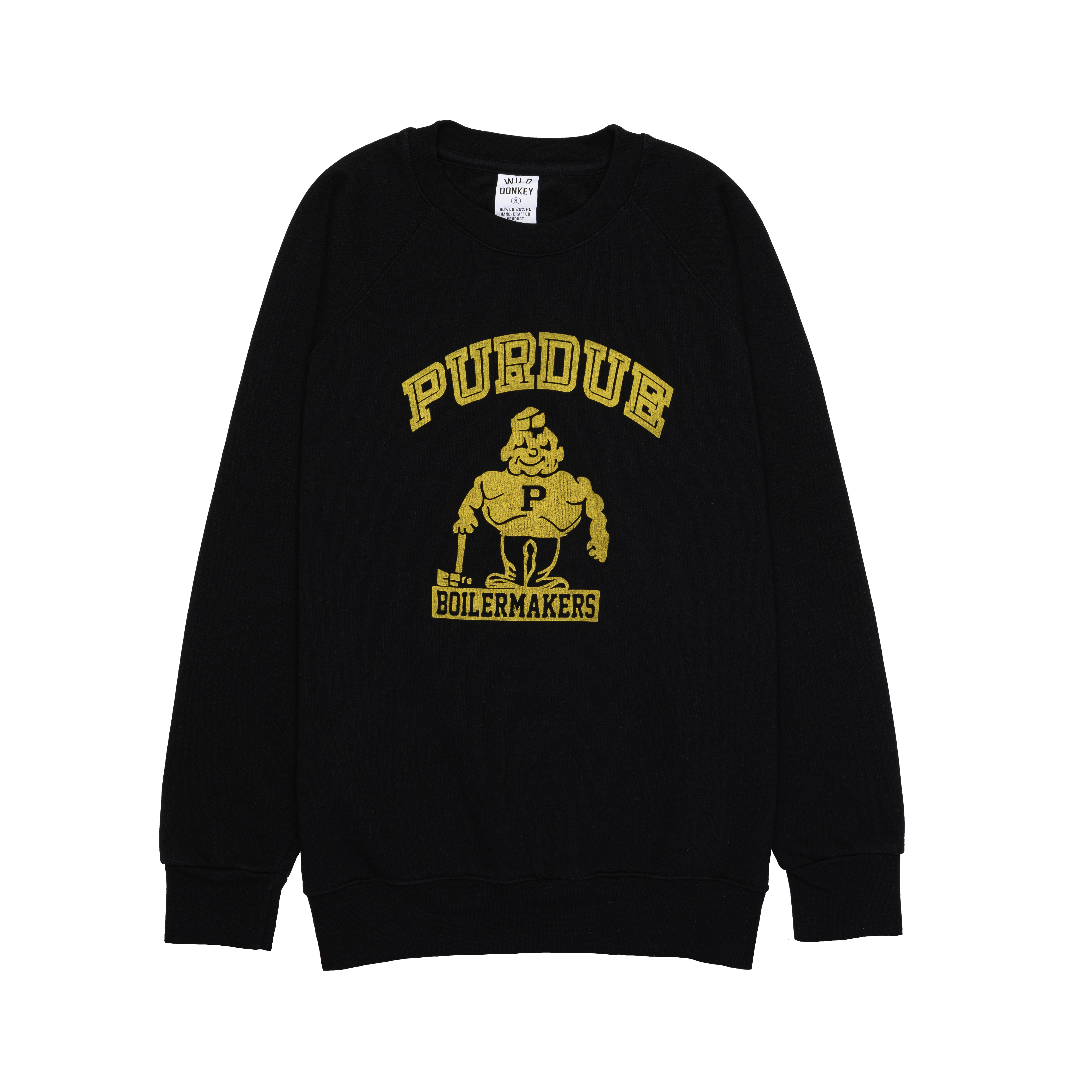 Black Graphic Print Sweatshirt – Wild Donkey