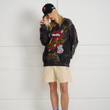 Wild Donkey X Rolling Stones Crewneck Black