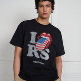 Wild Donkey X Rolling Stones T-Shirt Black