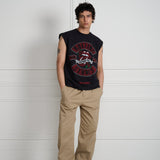 Wild Donkey X Rolling Stones Tank Black