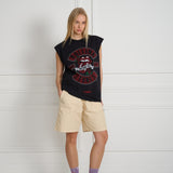 Wild Donkey X Rolling Stones Tank Black