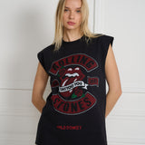 Wild Donkey X Rolling Stones Tank Black