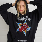 Wild Donkey X Rolling Stones Hoodie Black