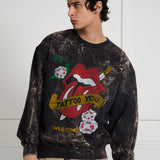 Wild Donkey X Rolling Stones Crewneck Black