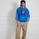 Wild Donkey X Rolling Stones Hoodie Blue