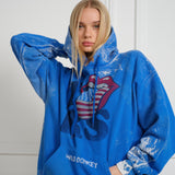 Wild Donkey X Rolling Stones Hoodie Blue