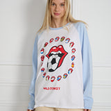 Wild Donkey X Rolling Stones Long Sleeve T-Shirt White