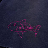 Fish And Bird Scribbles Shorts