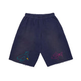 Fish And Bird Scribbles Shorts