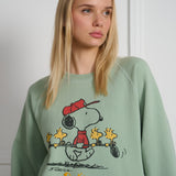 Woods Raglan Sleeves Crewneck Old Light Green