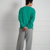 Oregon Set In Crewneck Old Dyed Emerald