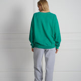 Oregon Set In Crewneck Old Dyed Emerald