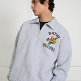 Wolves Half Zip Heather Grey