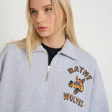 Wolves Half Zip Heather Grey
