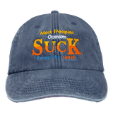 Vintage Blue Embroidered Cap