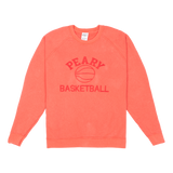 Red Basketball Crewneck Raglan Sweatshirt