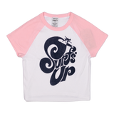 Pink Surfs Up Raglan Womens Baby T-shirt