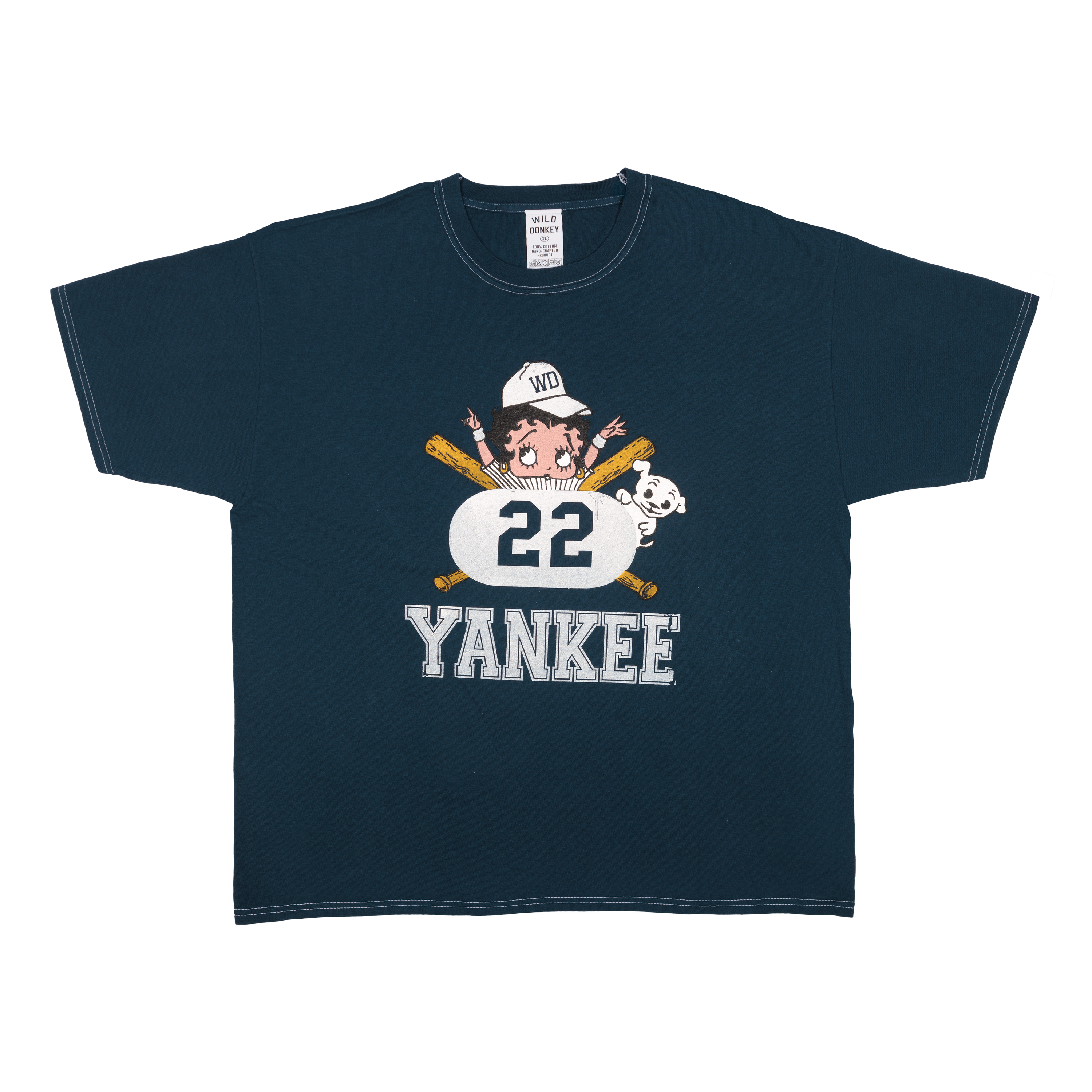 Tシャツ・カットソー Wild Donkey Midnight Blue Cotton T-Shirt Wild Donkey | T-Shirts