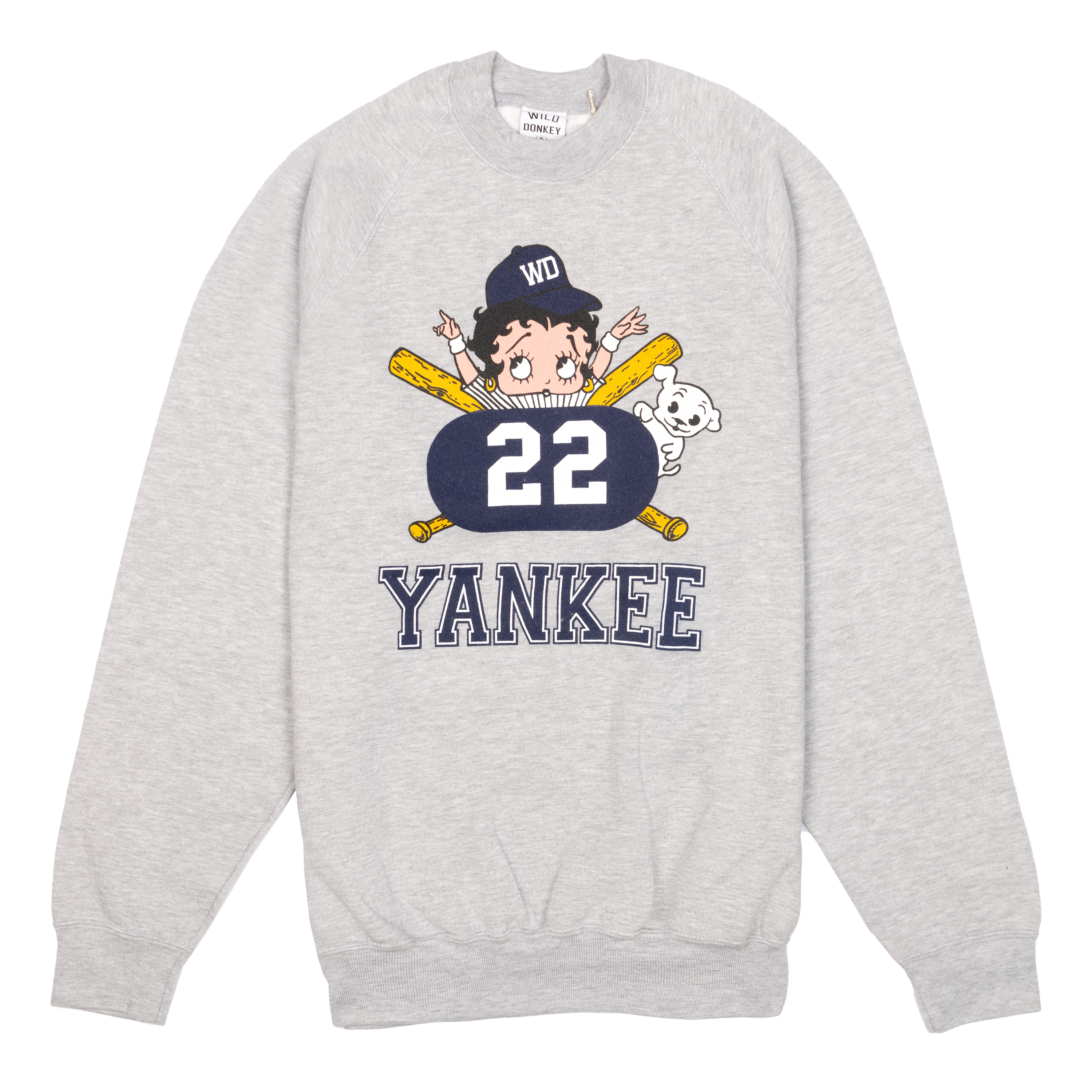 Grey Yankee Character Crewneck Sweatshirt