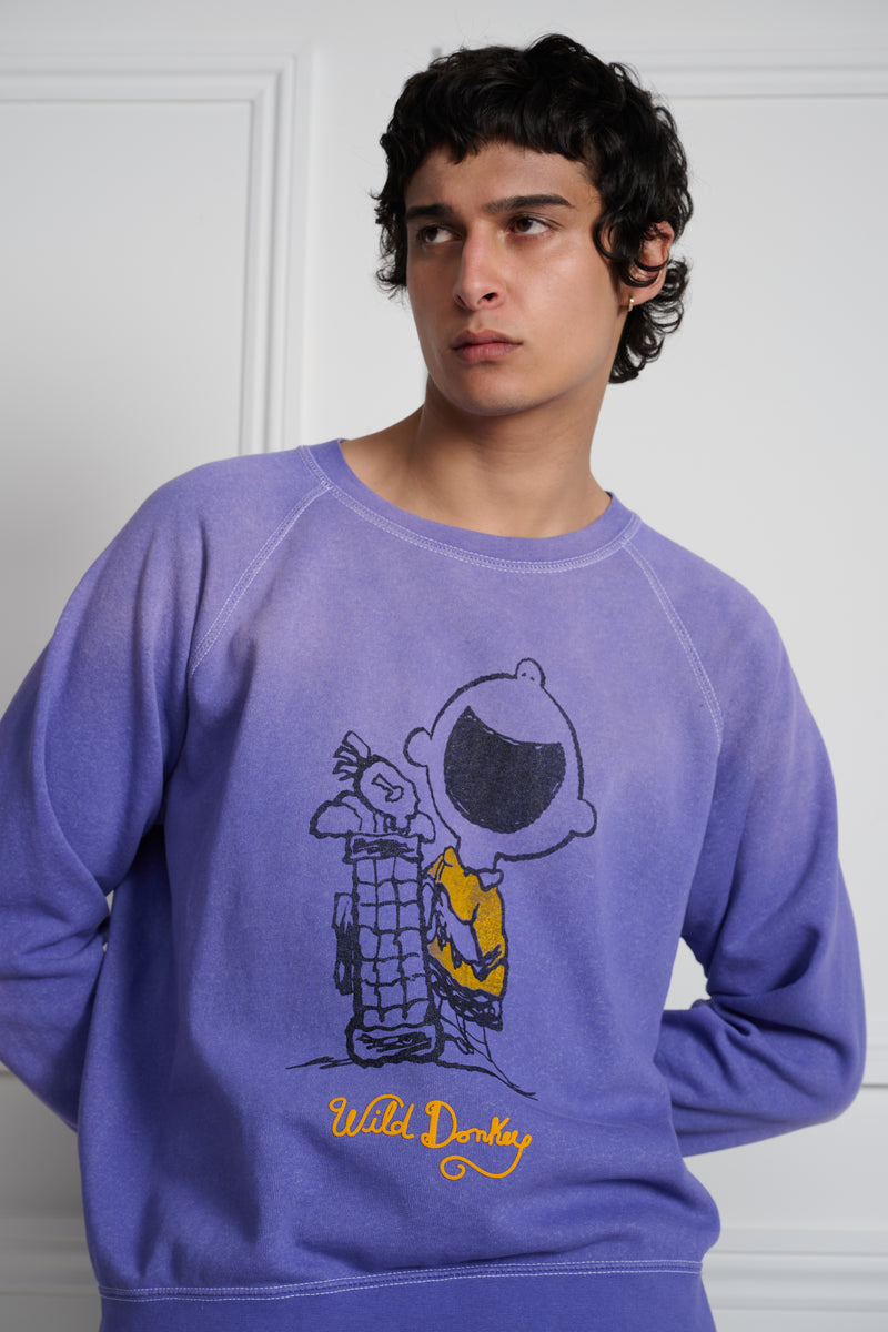 Laugh Raglan Sleeves Crewneck