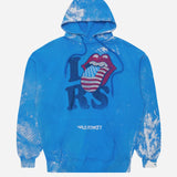 Wild Donkey X Rolling Stones Hoodie Blue
