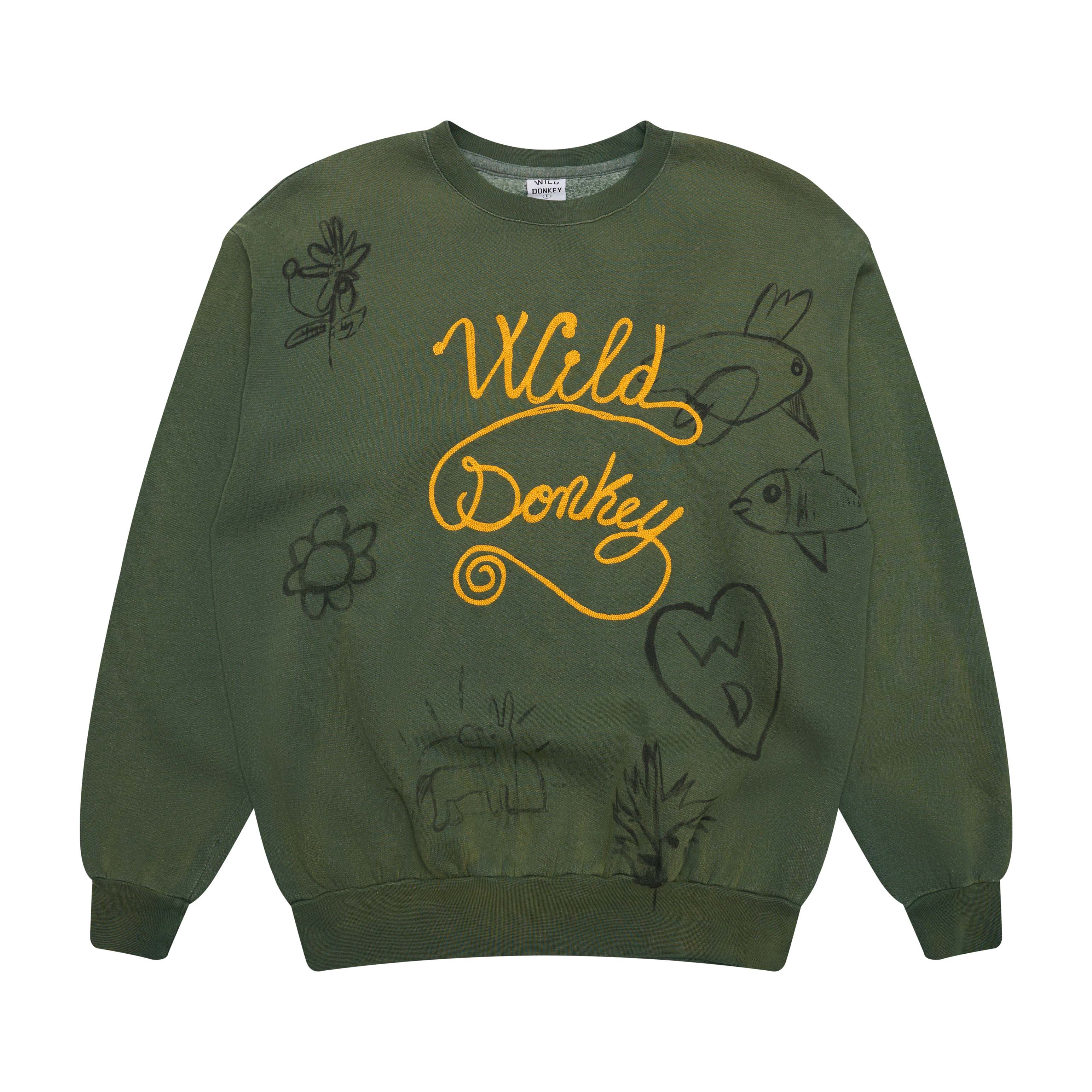 SCRIBBLE2CREWNECKFADEDOLIVEGRE