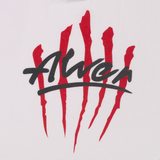 White Scratch Print T-shirt