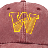 Vintage Red Wild Donkey Embroidered Logo Cap