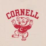 Beige University Suede Print T-shirt