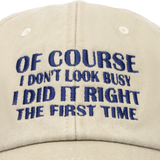 Grey Embroidered Cap