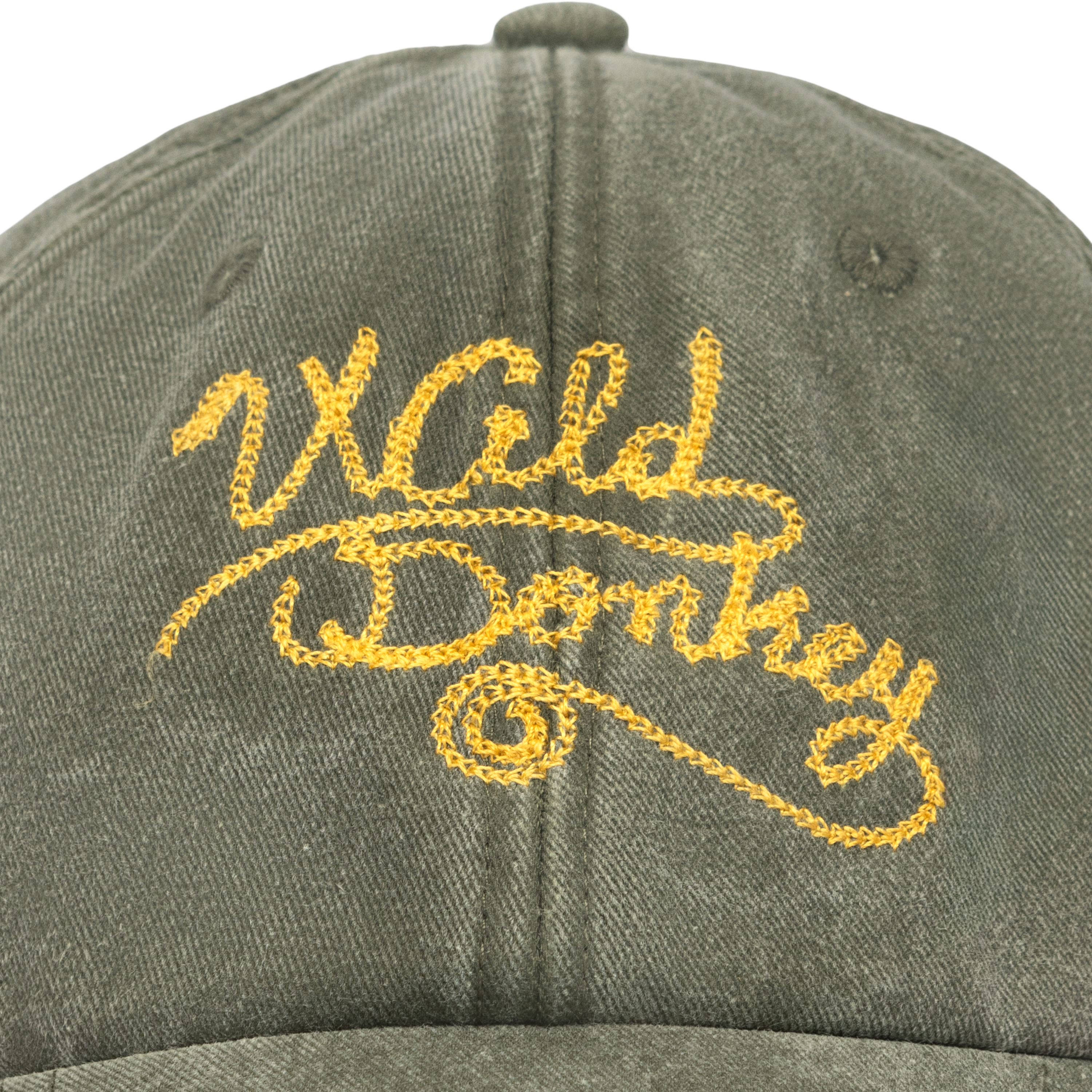 Vintage Green Wild Donkey Chainstitched Cap