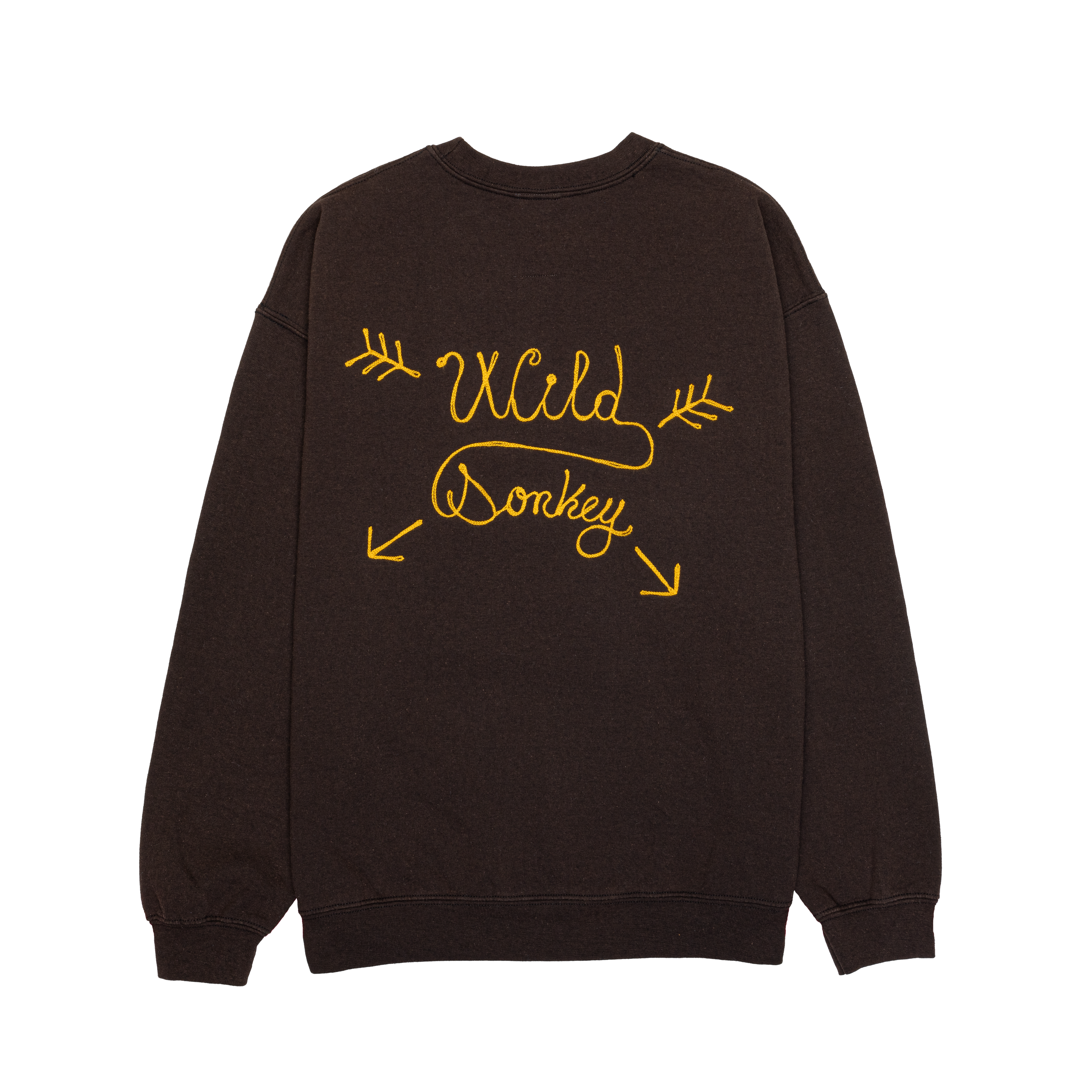 Brown Wild Donkey Embroidered Sweatshirt