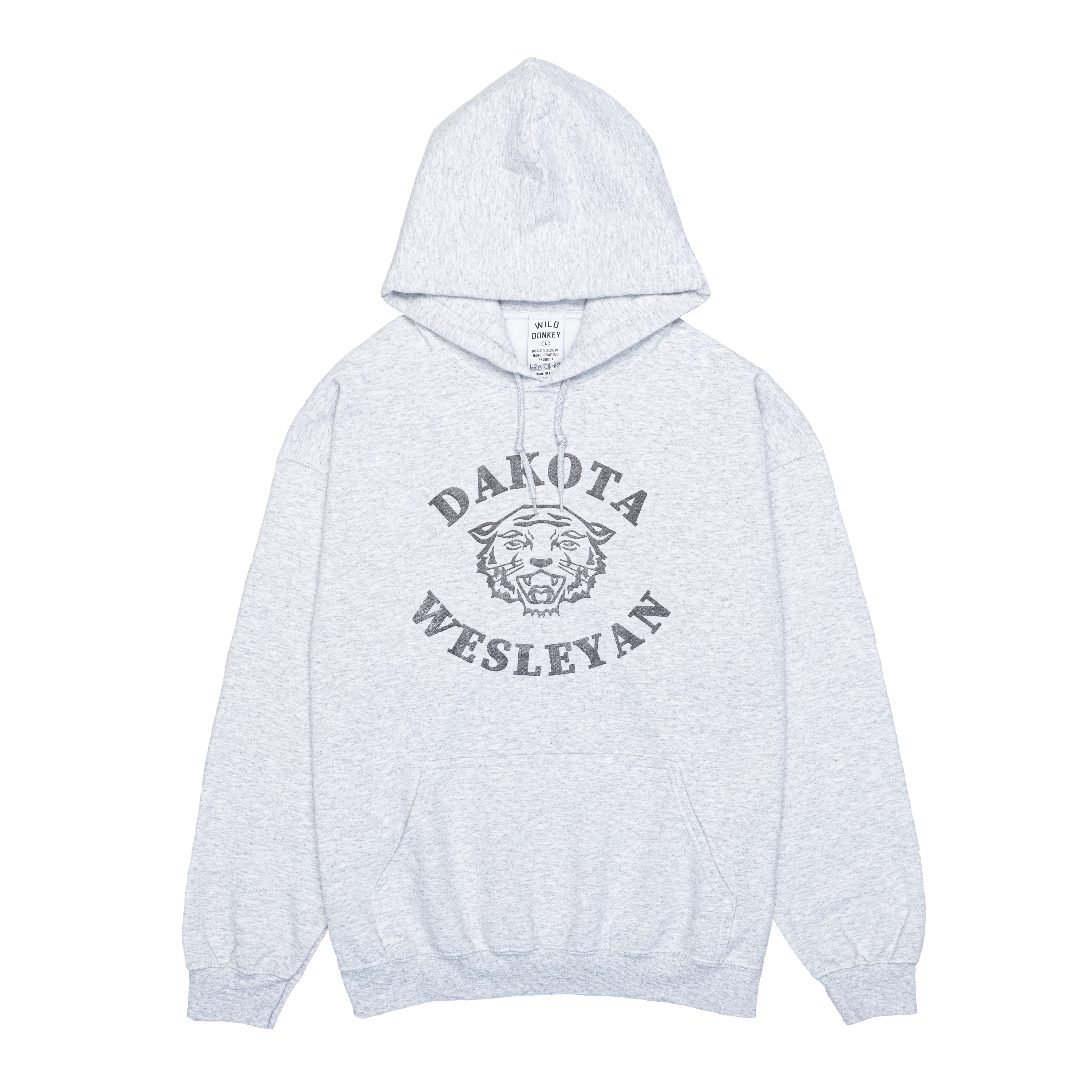 Grey Dakota Wesleyan Print Hoodie