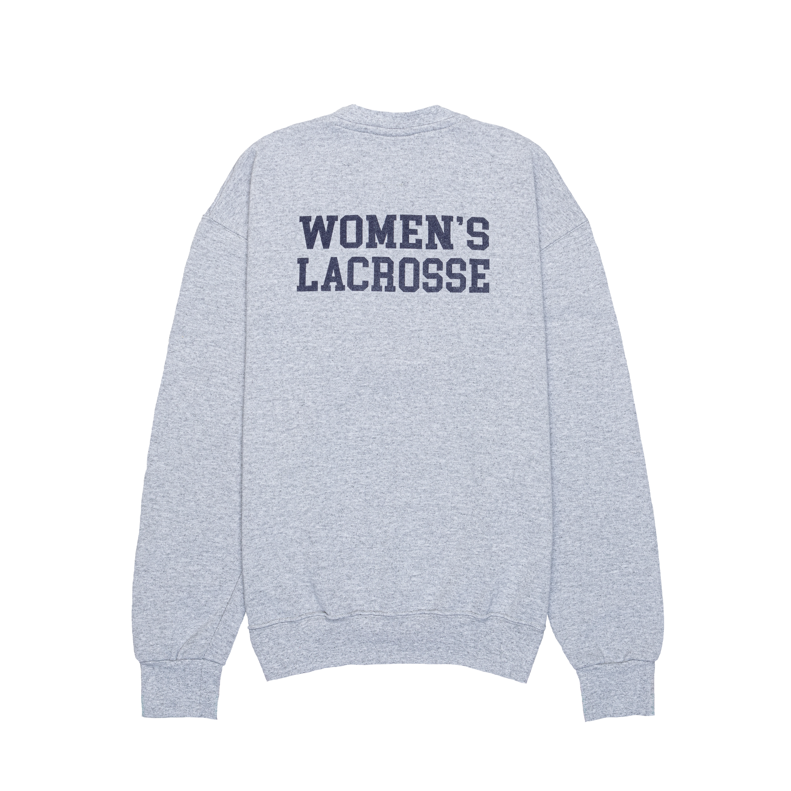 Grey Holy Cross Lacrosse Print Sweatshirt