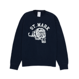 Navy St. Mark Print Sweatshirt