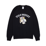 Black Wild Donkey Print Sweatshirt