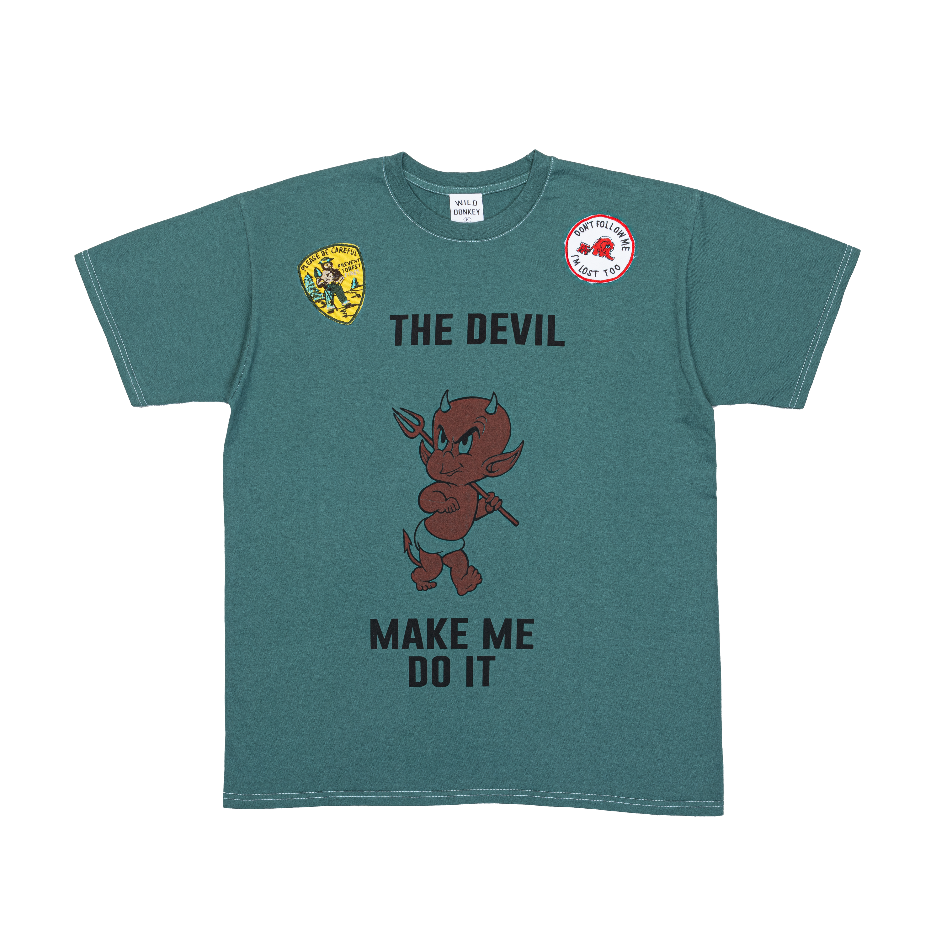 Green Dyed Devil Character T-shirt