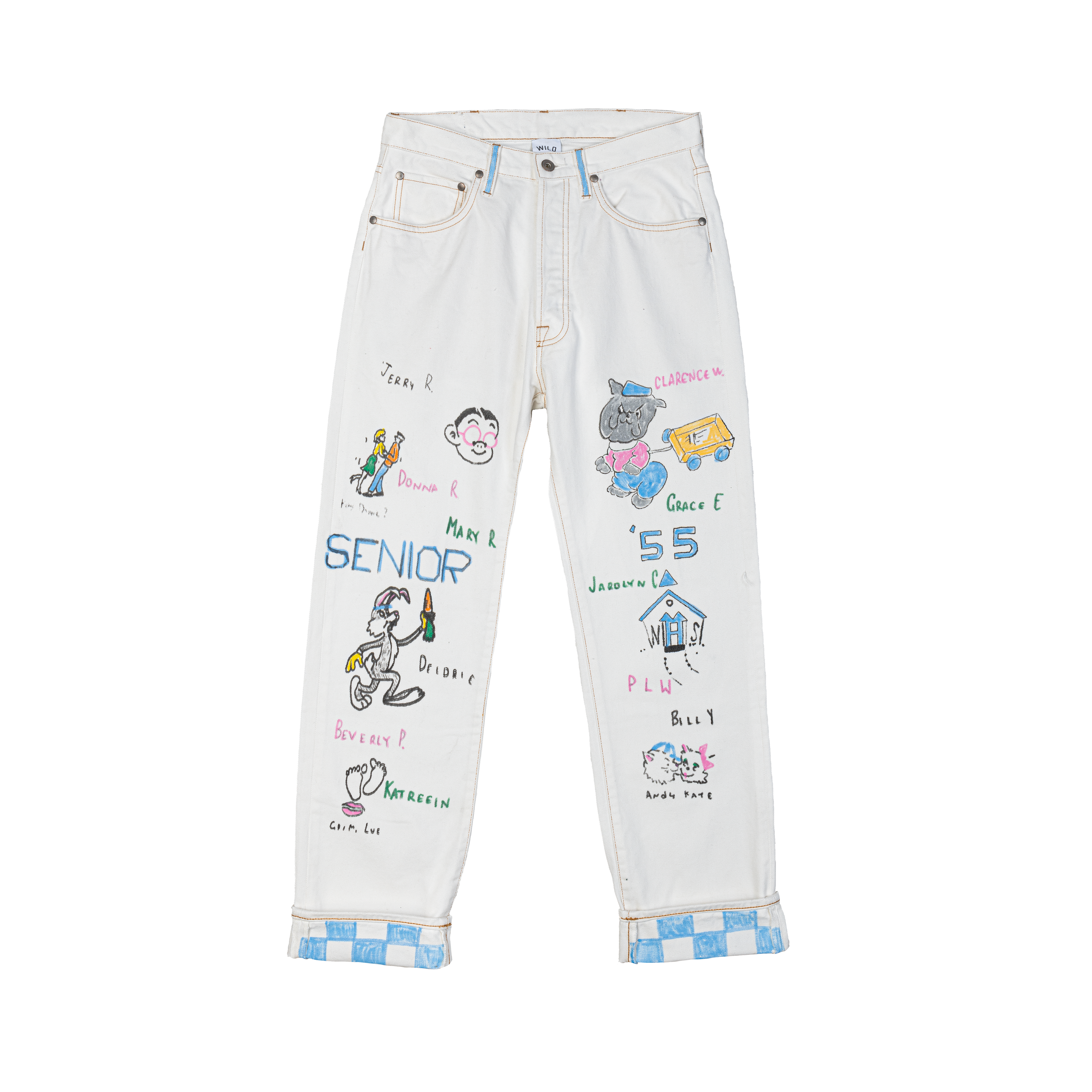 Off-White Character Printed Jeans