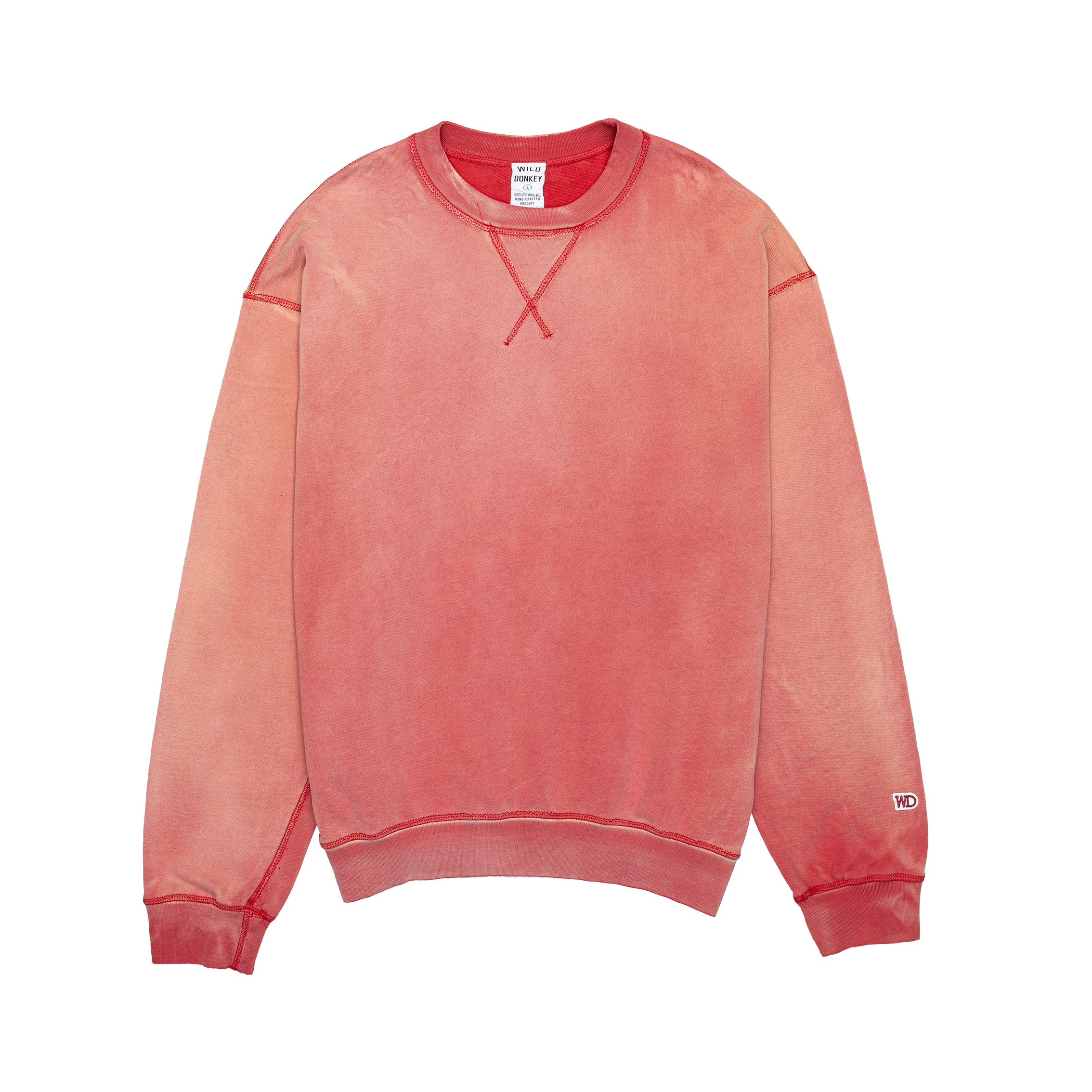 Red Sun-Faded Sweatshirt