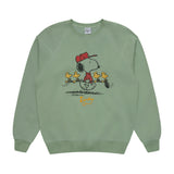 Woods Raglan Sleeves Crewneck Old Light Green