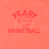 Red Basketball Crewneck Raglan Sweatshirt