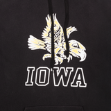 Black Iowa Brushed Fleece Hoodie